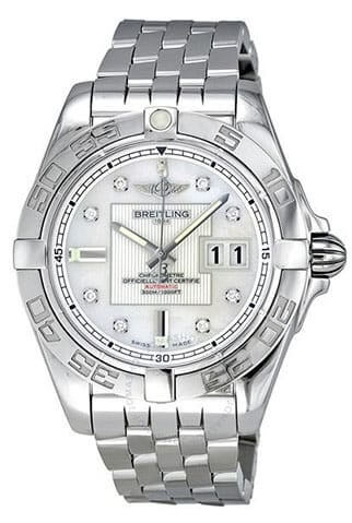 Breitling Galactic 41 Automatic Diamond Mother of Pearl Men’s Watch