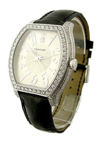 Chopard Silver Dial 18 Carat White Gold Diamond Men’s Watch