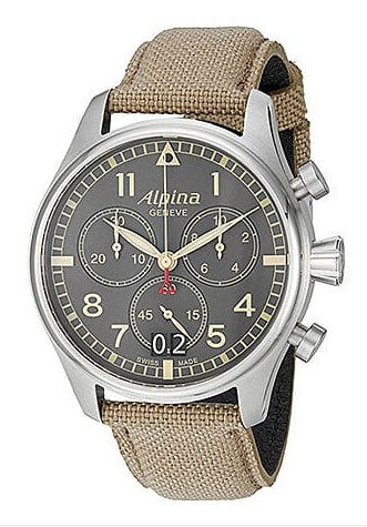 Alpina Men’s AL-372BGR4S6 Startimer Pilot Watch