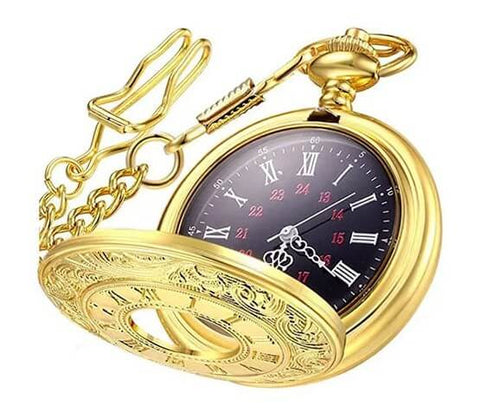 WIOR Classic Smooth Vintage Pocket Watch