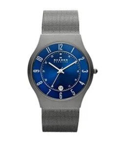 Skagen watch with baton-style hands