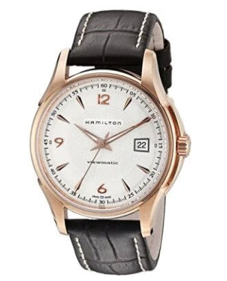 Hamilton Herrenuhr H32645555 Jazzmaster mit rosafarbenem Gehäuse
