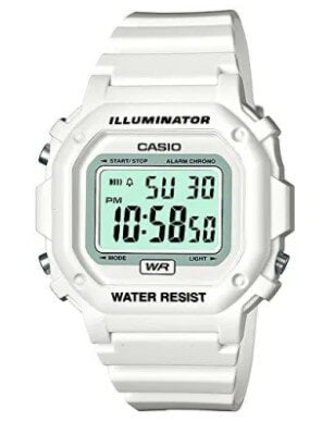Casio Illuminator White Digital Watch
