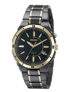 Seiko Men’s SKA366 Stainless Steel Kinetic Watch