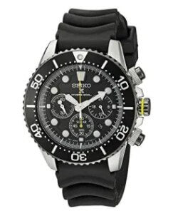 Seiko Men’s SSC021 Solar Diver Chronograph Watch