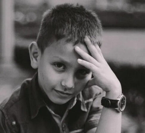 Boy Posing With New Watch