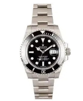 Rolex Black Ceramic Submariner 116610 Mens