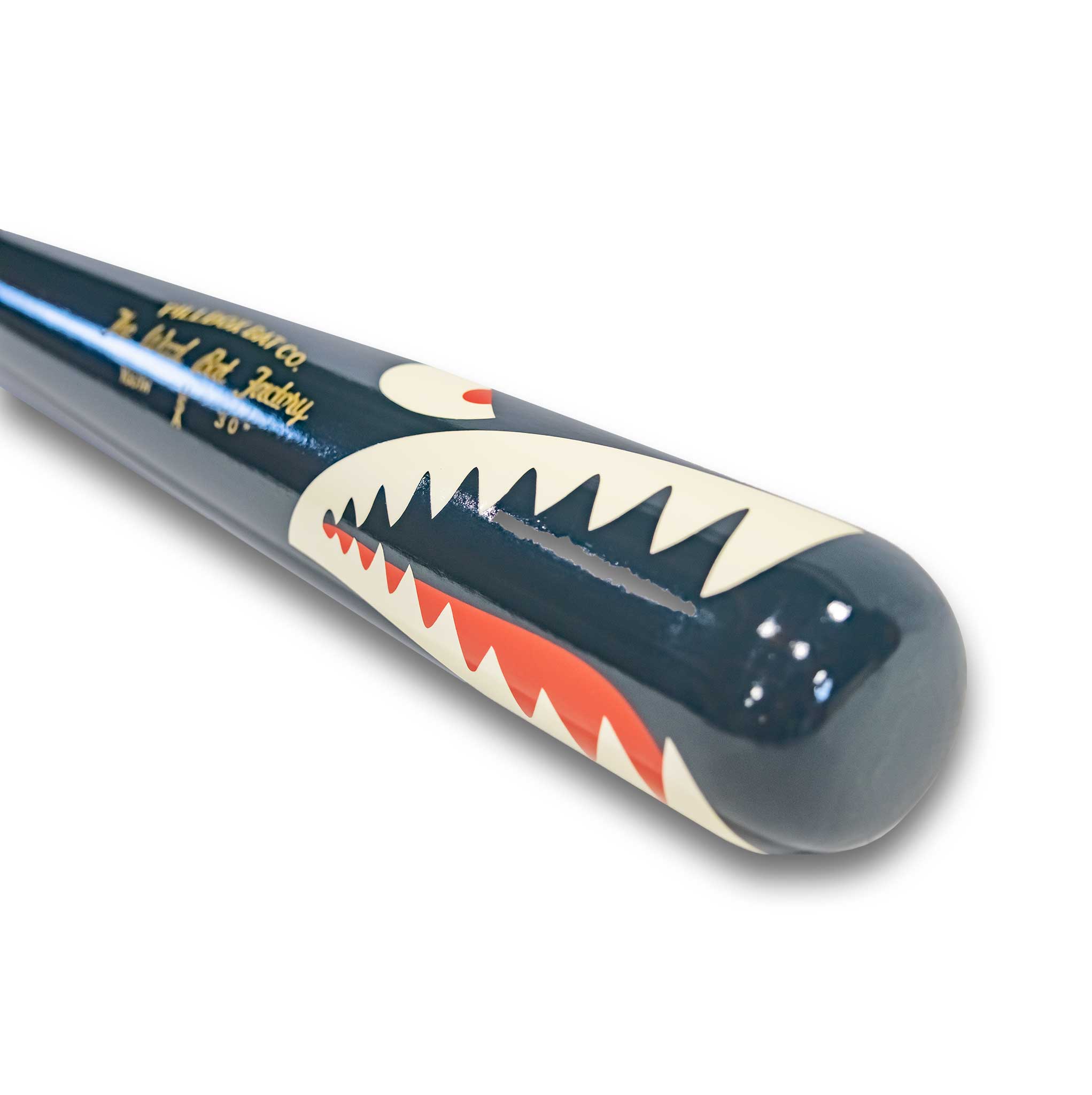 Pillbox Youth Shark Blue (Bare Handle) Wood Baseball Bat | Maple | 30