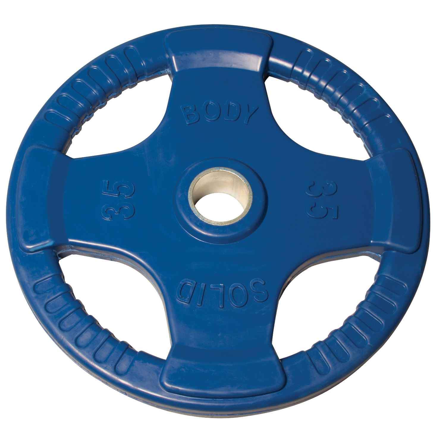 Body-Solid Colored Rubber Grip Olympic Plate Set