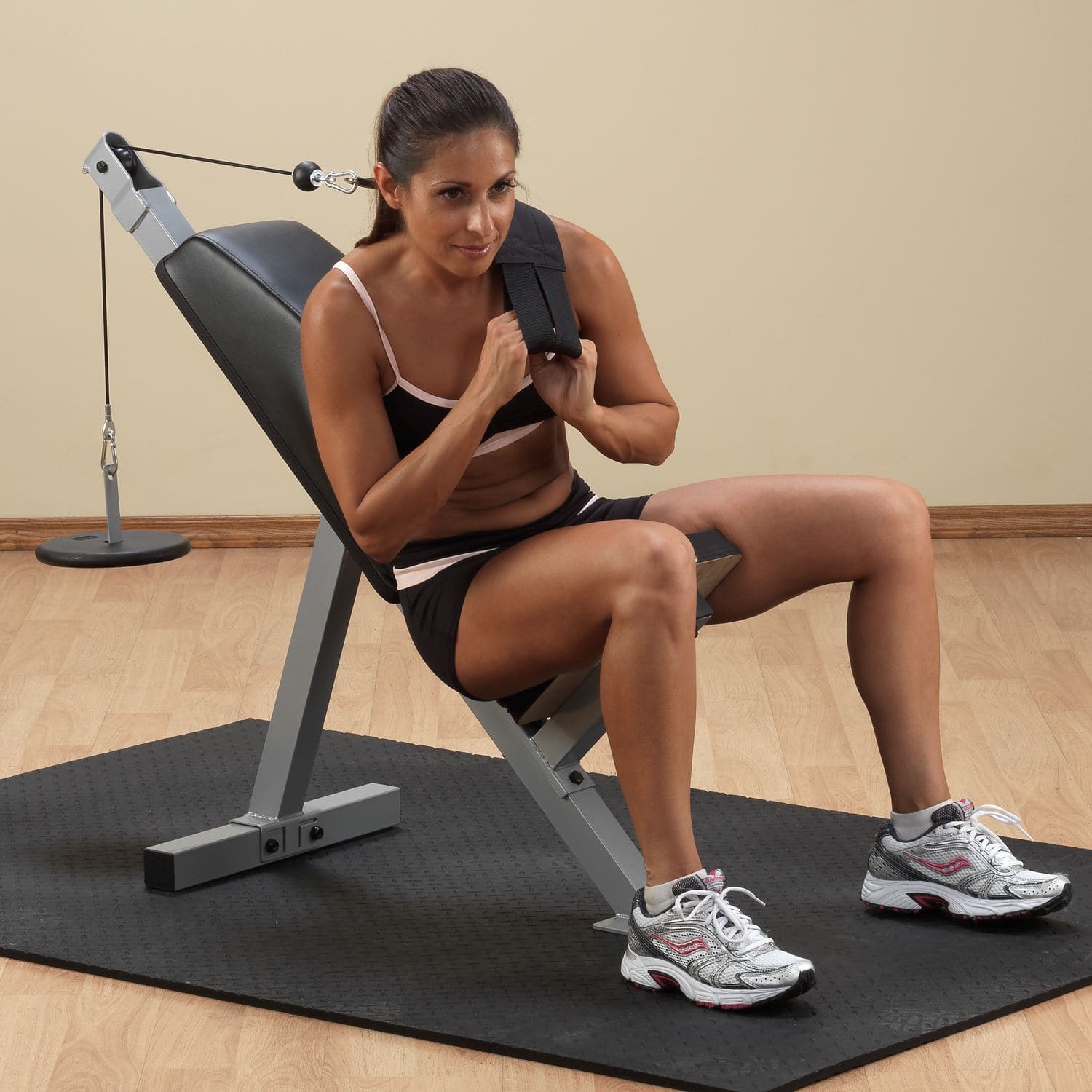 Powerline Ab-Crunch Bench with plate resistance (PAB21X)