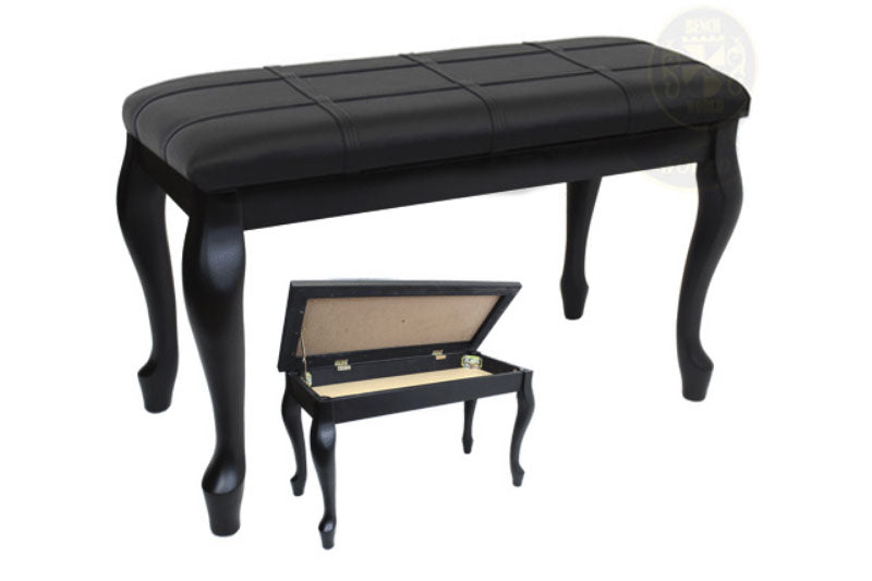 Padded Top Piano Bench with Music Storage