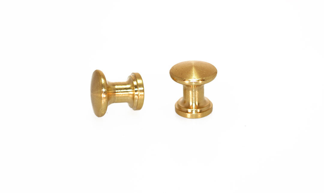 Brass Piano Desk Knobs - Fallboard Lid Knobs