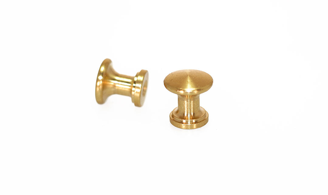 Brass Piano Desk Knobs - Fallboard Lid Knobs