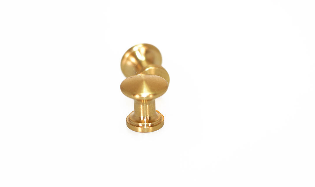 Brass Piano Desk Knobs - Fallboard Lid Knobs