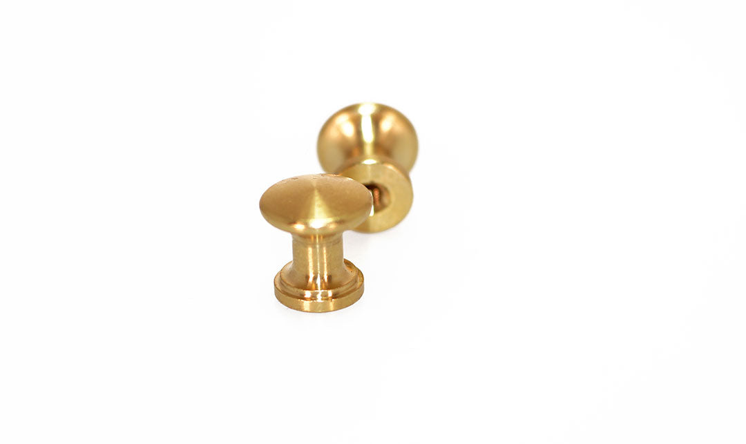 Brass Piano Desk Knobs - Fallboard Lid Knobs