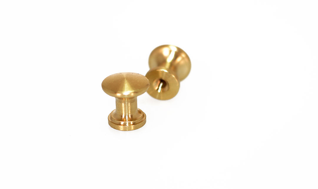 Brass Piano Desk Knobs - Fallboard Lid Knobs