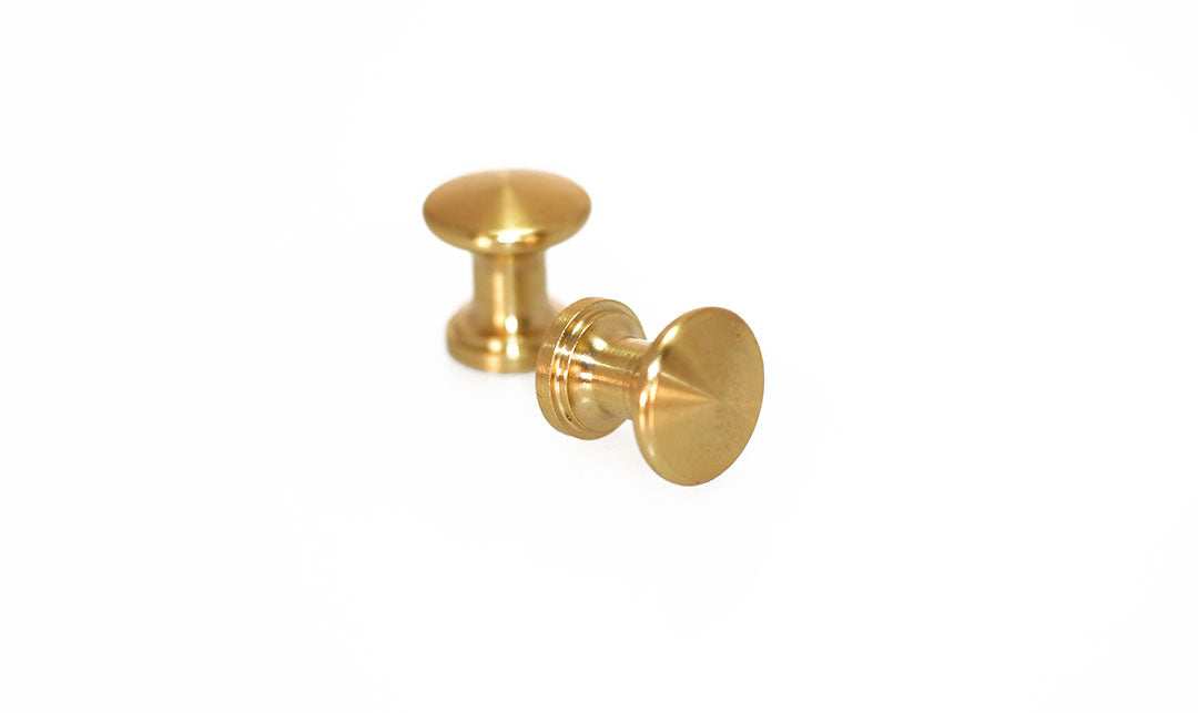 Brass Piano Desk Knobs - Fallboard Lid Knobs