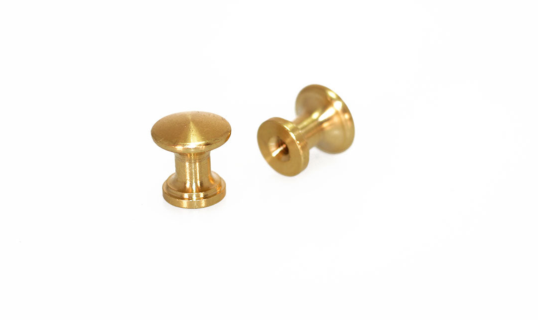 Brass Piano Desk Knobs - Fallboard Lid Knobs