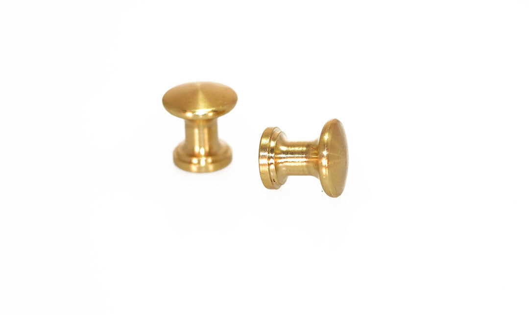 Brass Piano Desk Knobs - Fallboard Lid Knobs