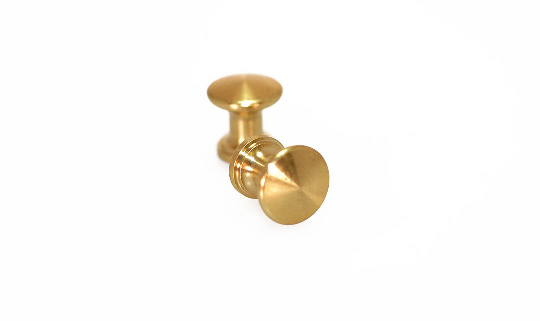 Brass Piano Desk Knobs - Fallboard Lid Knobs