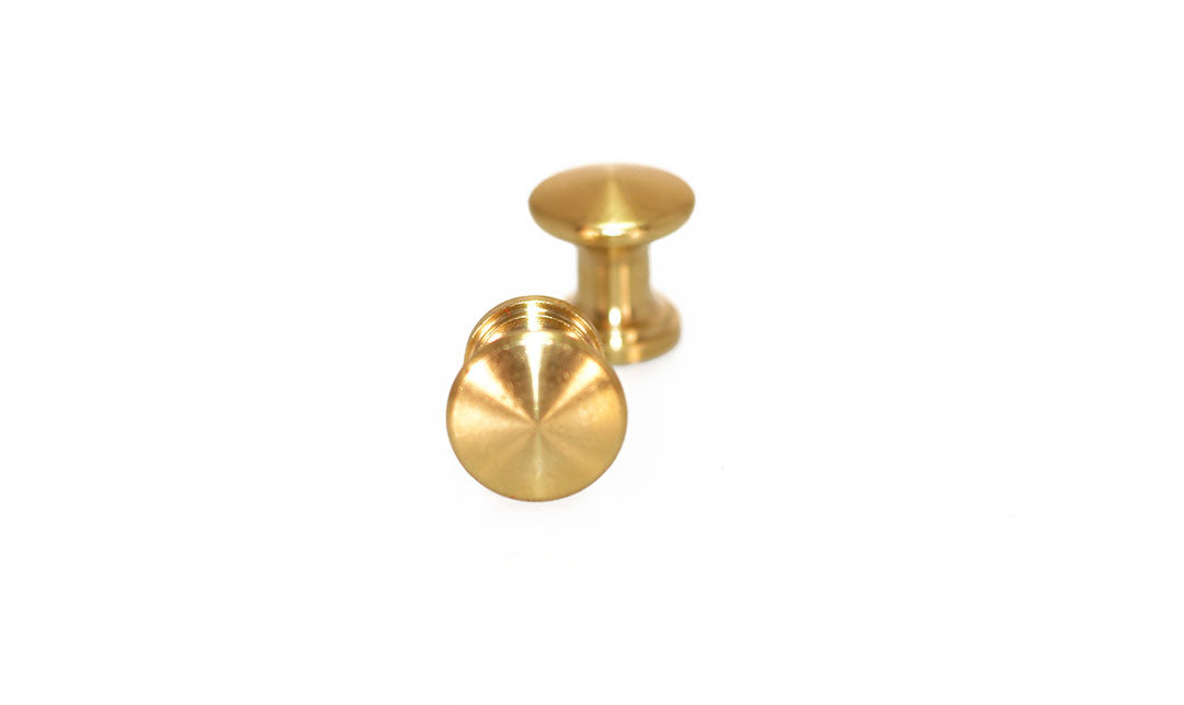 Brass Piano Desk Knobs - Fallboard Lid Knobs