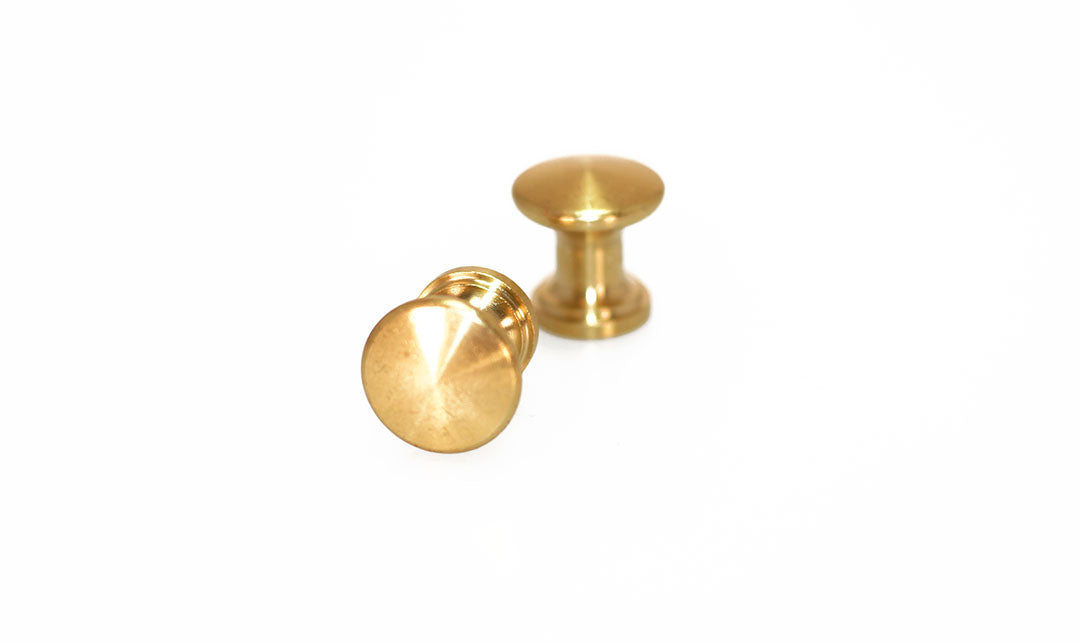 Brass Piano Desk Knobs - Fallboard Lid Knobs