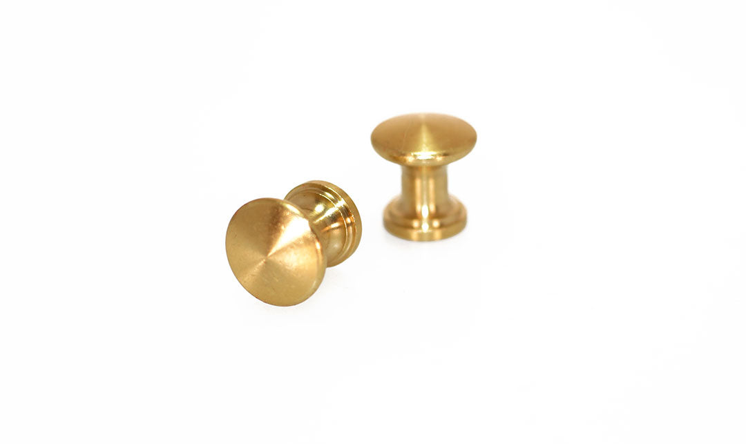 Brass Piano Desk Knobs - Fallboard Lid Knobs