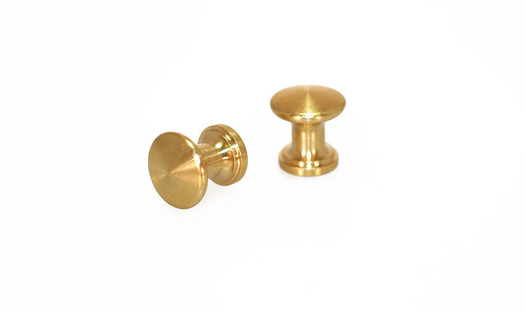 Brass Piano Desk Knobs - Fallboard Lid Knobs