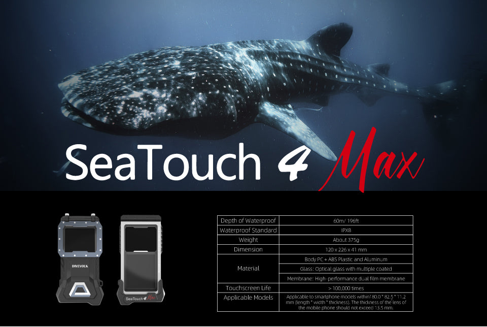 DIVEVOLK SeaTouch 4 MAX Underwater iPhone 12/12 Pro/12 Pro max/13/13 P