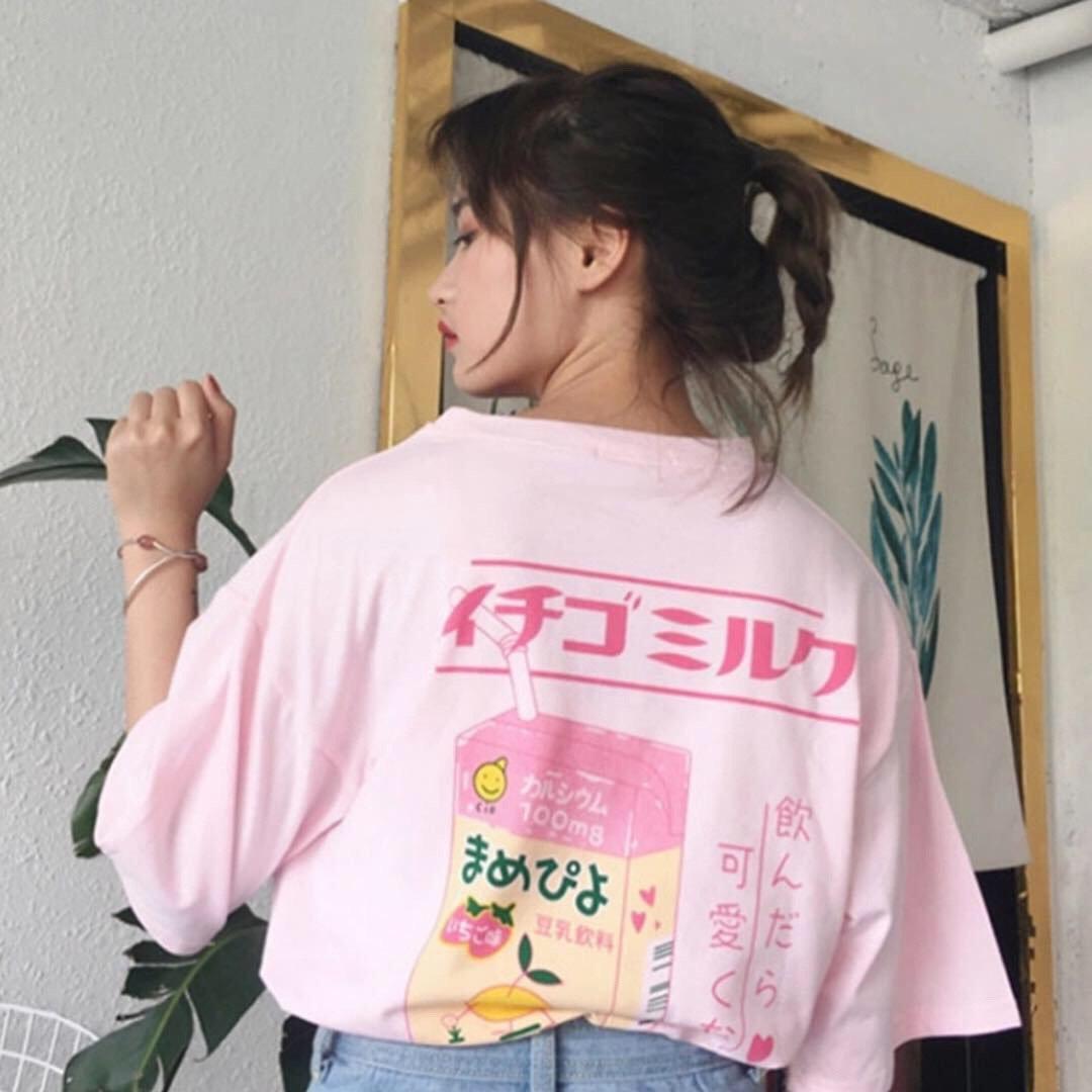 Pink Milk Loose T-Shirt ????