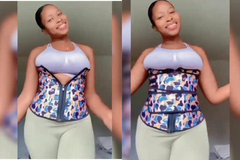 zipper waist trainer before and after