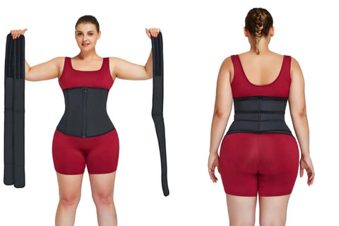 plus size waist trainer before and after