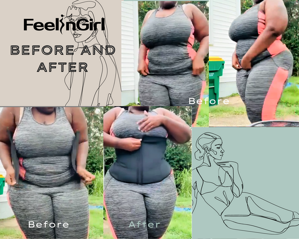 waist trainer before and after