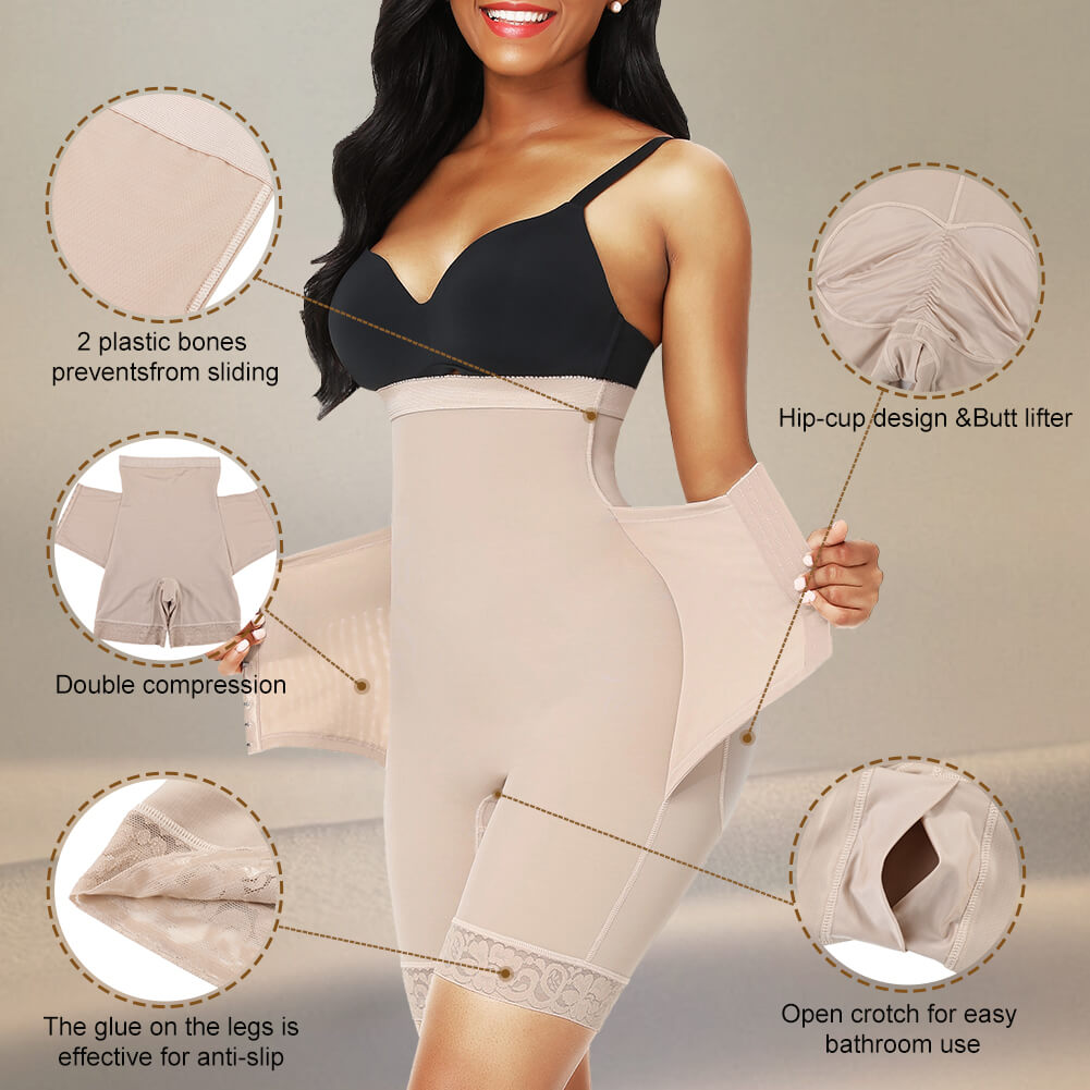 FeelinGirl Shaper Shorts High-Waist Tummy Control Body Shaper