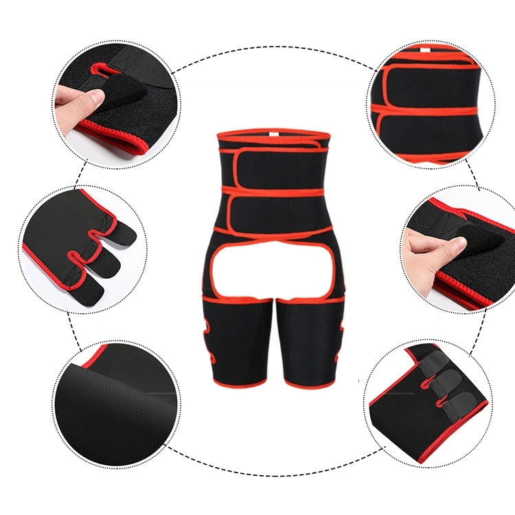 FeelinGirl Waist Trainer Thigh Trimmer High-Waist Sweat Body Shaper