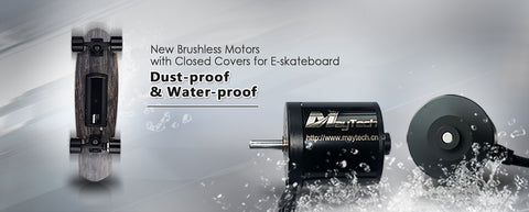 Brushless outrunner motor for electric skateboard, longboard, sealed cover motor