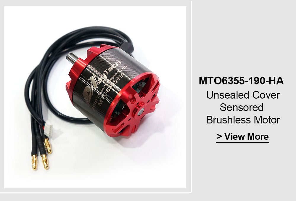 Mayetch Brushless 6355 170KV Open Cover Outrunner Sensored Motor for Esk8/E-bike/Fighting Robots