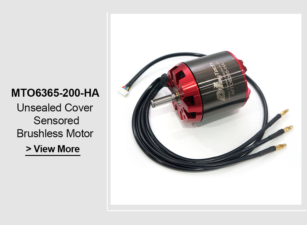 Maytech Brushless 6365 200KV Open Cover Outrunner Sensored Motor for Esk8/E-bike/E-scooter