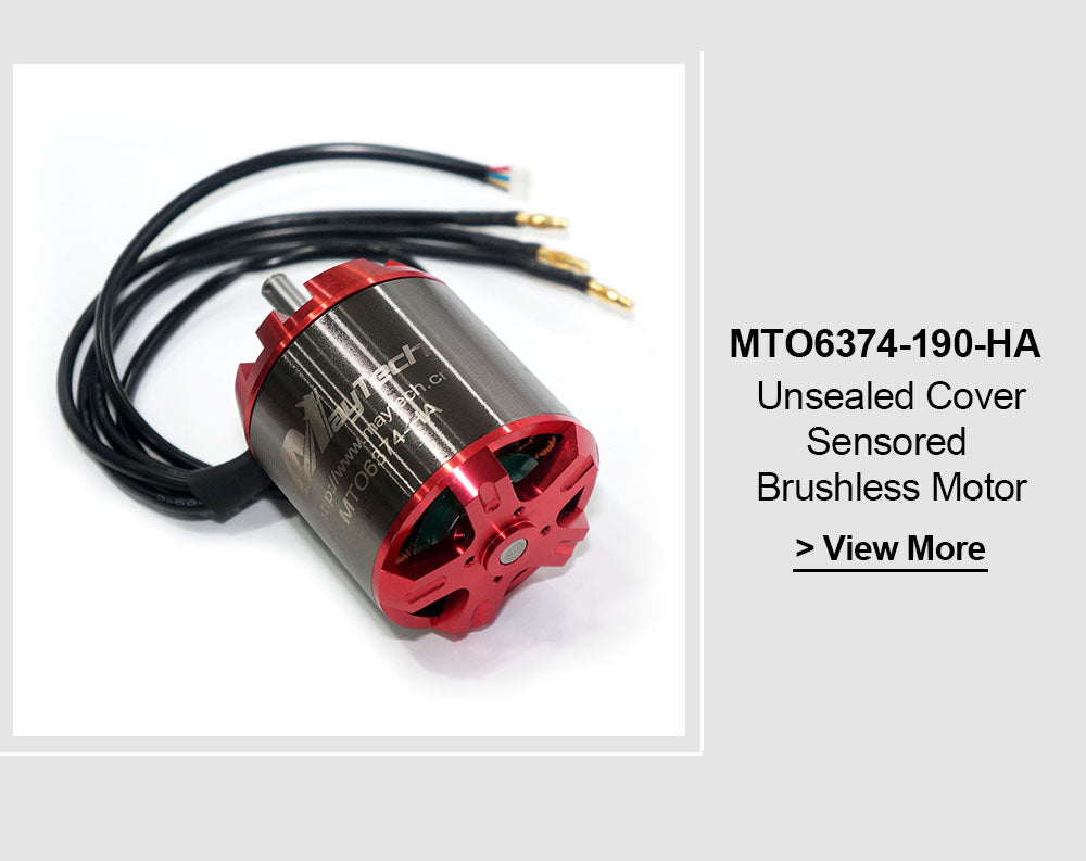 Maytech Brushless 6374 90/190KV Open Cover Outrunner Sensored Motor for Esk8/Robots