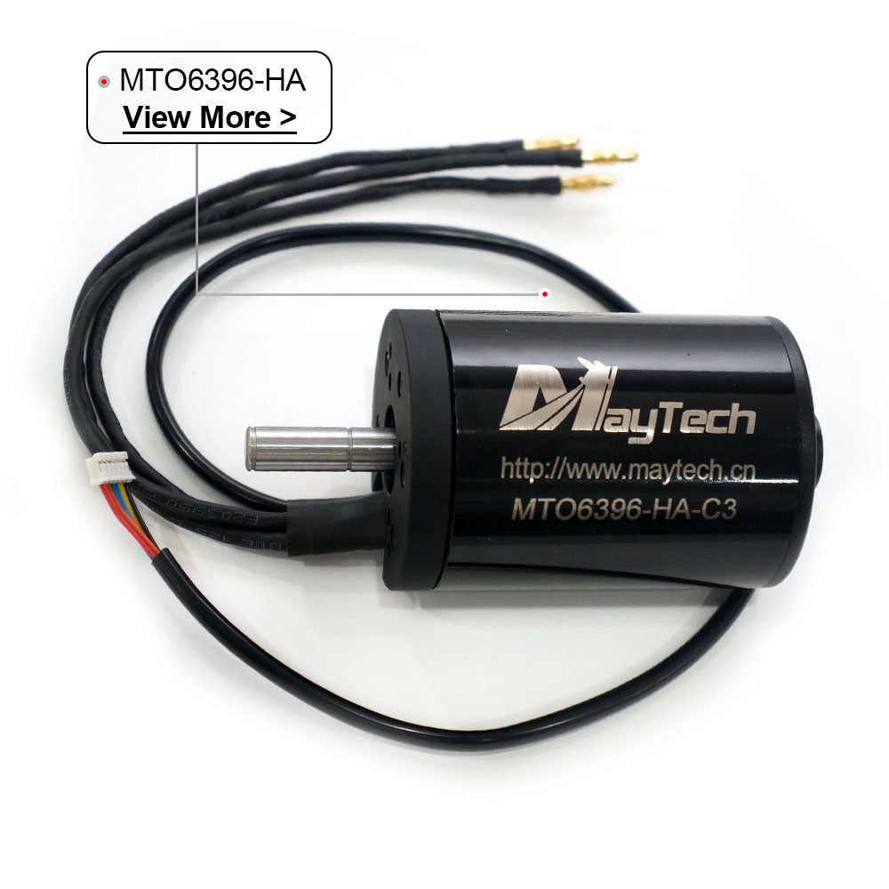 Maytech Brushless 6396 170/190KV Closed Cover Sensored Motor 10mm Shaft for Esk8/E-bike/Fighting Robotics