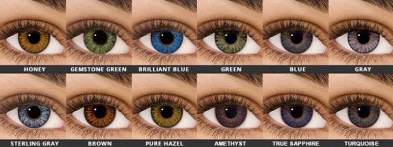 Colors of Non-Prescription Contact Lenses
