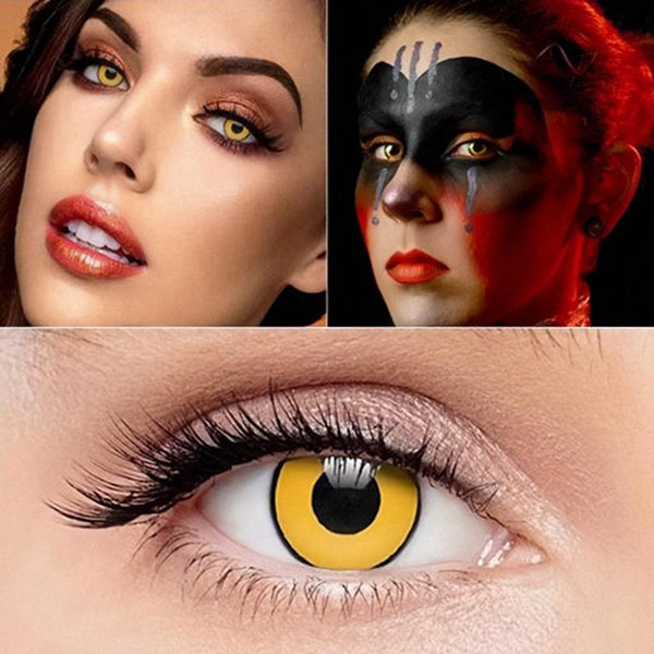Yellow Mad Hatter Colored FX Contact Lenses