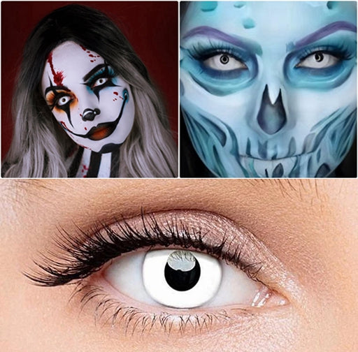 Icoloured® Zombie Curse White Colored Contact Lenses