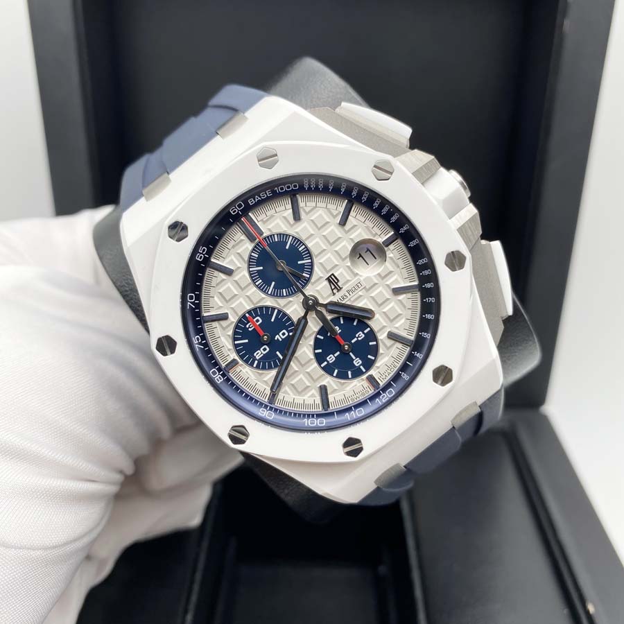 Audemars Piguet Royal Oak Offshore Chronograph 44mm 26402CB.OO.A010CA.01 Light Silver-Toned Dial Pre-Owned