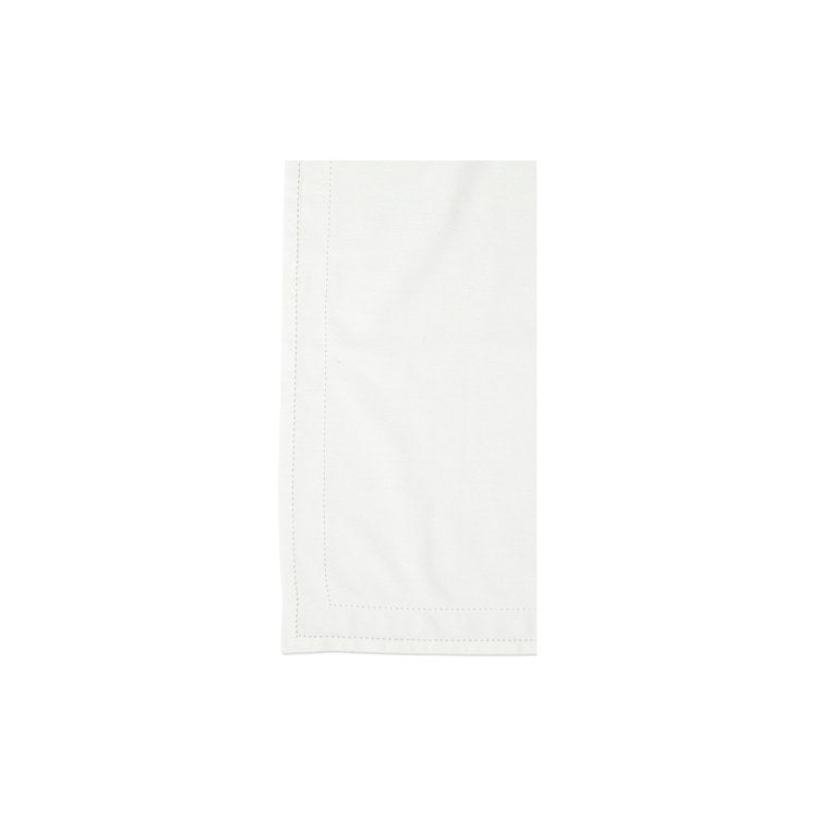 Cotone Linens Ivory Napkins with Double Stitching Set of 4