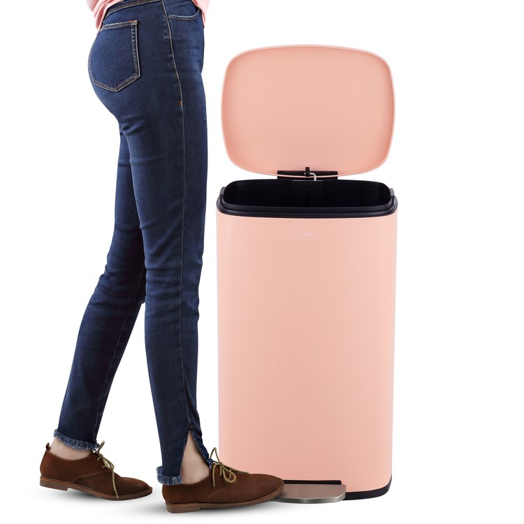 Curtis 8-Gallon Step-Open Trash Can - Flamingo