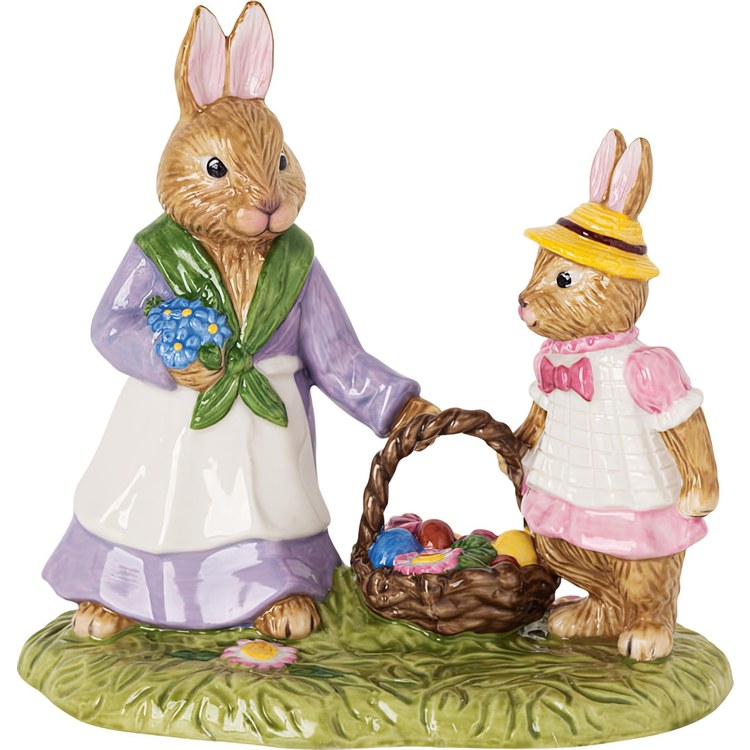 Bunny Tales Emma & Anna in a Flower Meadow Figurine