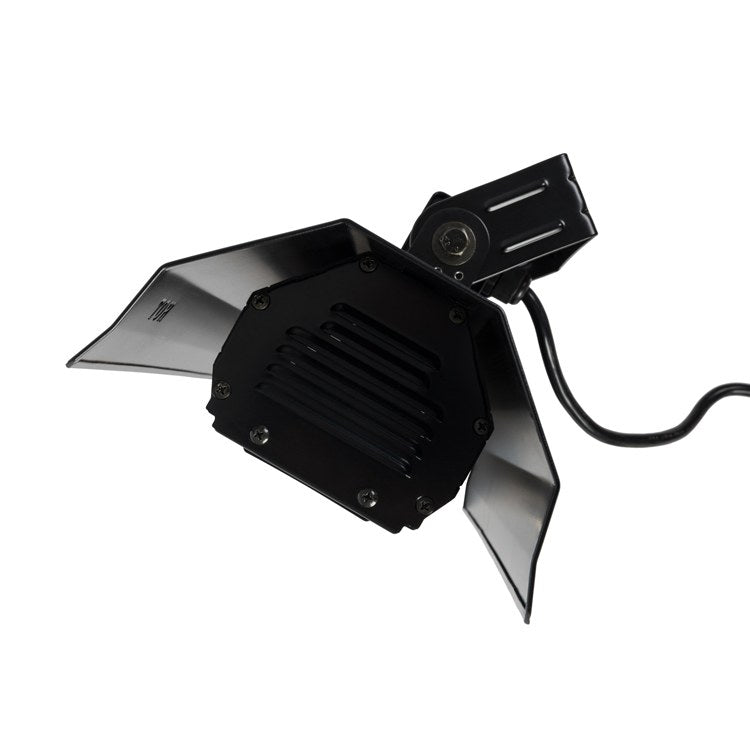 Wall-Mounted Black Steel Infrared Patio Heater