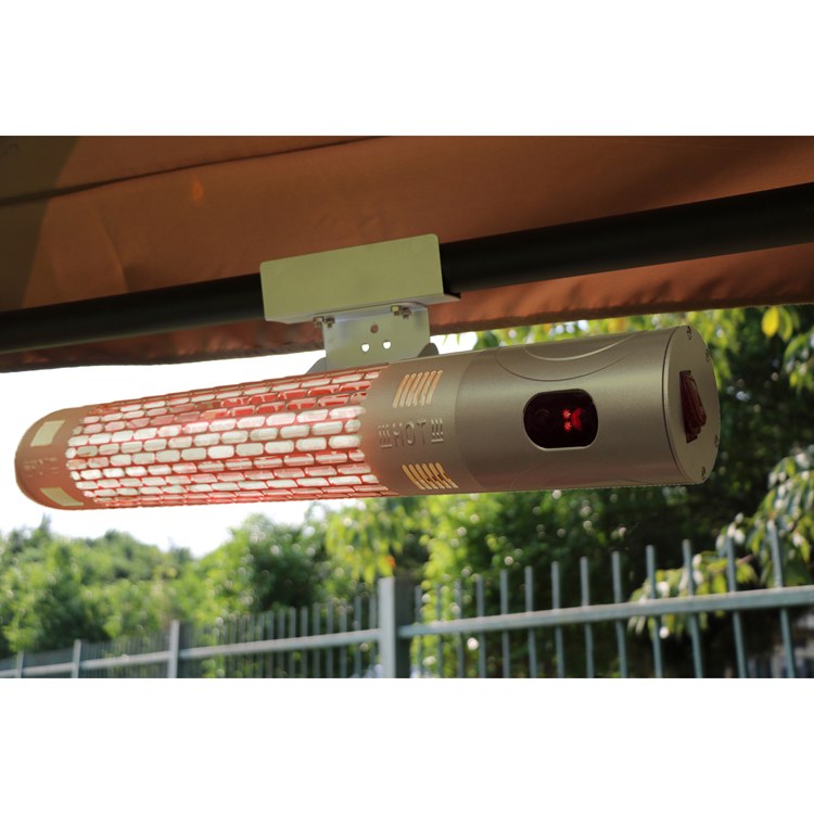 Wall-Mounted Infrared Electric Outdoor Heater with Remote