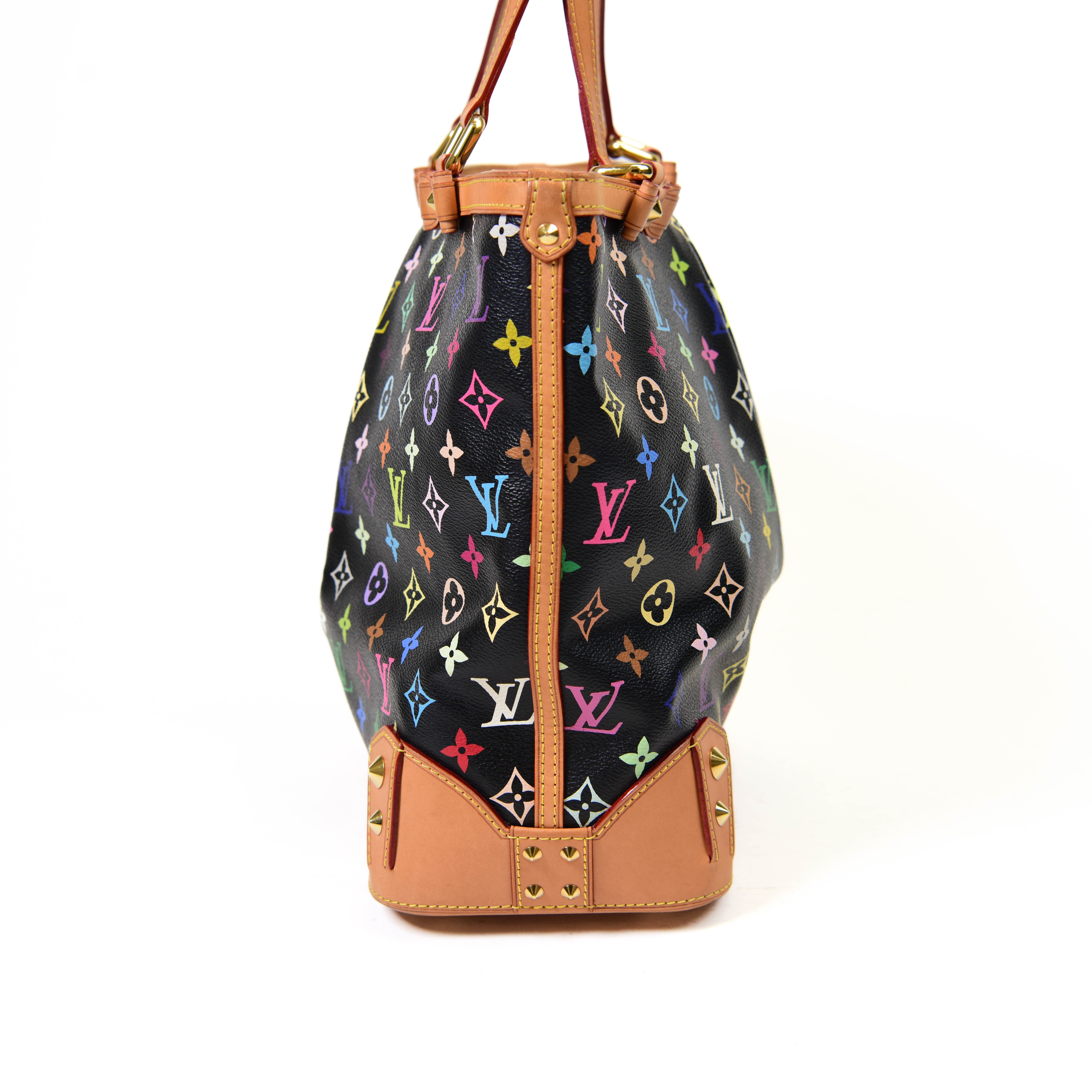 Louis  Vuitton Black Monogram Multicolor Sharleen GM